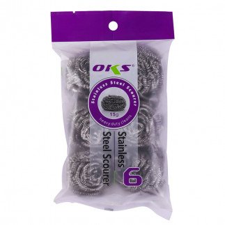 Oks Stainless Steel Wire Scourer 15g 6pcs 4156 Tanzania