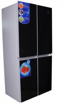 Delta Side By Side Refrigerators 4 Door Defrost 406L Tanzania (Black, DRSS-406B)