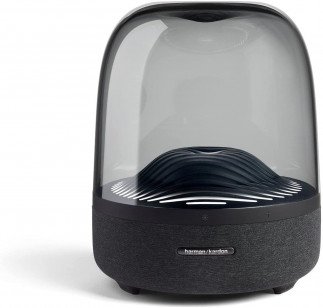 Harman Kardon Aura Studio 3 Tanzania - Elegant, BT Wireless Speaker with Premium Design and Ambient Lighting- Black