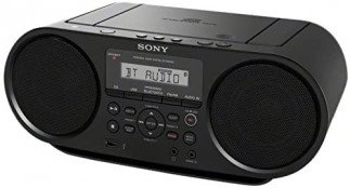 Sony CD Player Boombox Radio with Bluetooth and NFC Tanzania - ZSRS60BT , Black