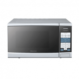 Hisense Microwaves 30L, Silver H30MOMMI, 900W Power, 10 Power Settings, 6 Auto Cooking Menus, Mirror Glass Door, Child Safety Lock