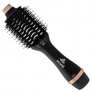 evvoli Brush Dryer & Volumizer 3 In1, Powerful DC Motor Fast Drying Hair Dryer with 4 X Ionic Feature And Cool Tip, 1200W, EVHC-HB1200R