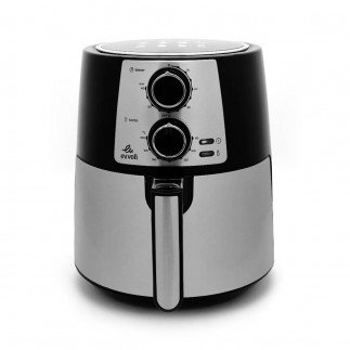 Evvoli Air Fryer 3.5L 1400W Timer And Adjustable Temperature Control Tanzania (Black/Silver, EVKA-AF3501B)