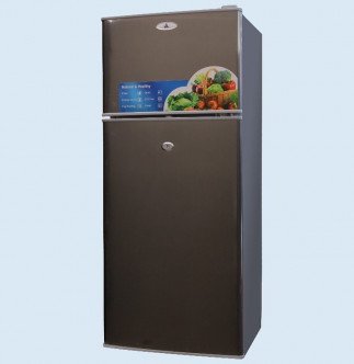 Delta Double Door Top Freezer Fridge Defrost 138L Tanzania (Inox, DRF-130.I)