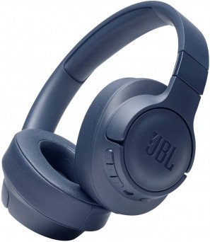 JBL Tune 710BT Tanzania, Wireless Over-Ear Headphones - Bluetooth Headphones with Microphone, 50H Battery, Hands-Free Calls, Portable (Blue)