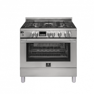 Electrolux 90 X 60cm 5 Burners Gas Cooker with Gas Oven, Stainless Steel  EKG9000G9X Tanzania