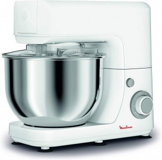 Moulinex Masterchef 4.8 Litre Kitchen Machine, White/Silver, Stainless Steel/Plastic, QA150127 Tanzania