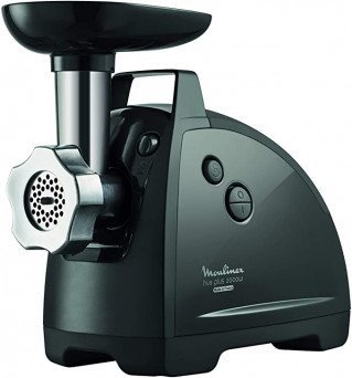 Moulnex Meat Grinder with 2 Griding Levels- Processes all Types of Meat with Reverse Mode and Sausage Accessory Tanzania (ME682827)