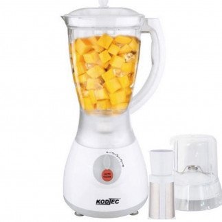Kodtec 3 IN 1 BLENDER JUICER WITH STAINLESS STEEL & FILTER 350W  (WHITE, KT-3002BL)
