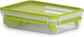 TEFAL Masterseal Food Keeper 1.2 Litre Brunch Box, Green, Plastic, K3100312 Tanzania