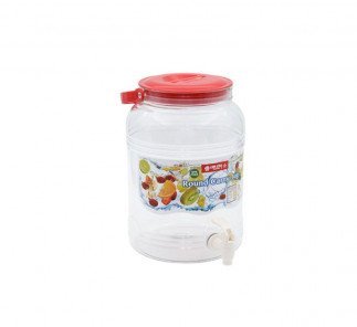 Lion star Plastic Storage Jar Round with Tape 8L D-45, Pink Tanzania