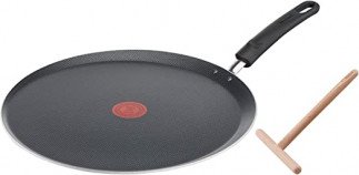 Tefal Easy Cook and Clean B5549712 Pancake Pan 34 cm with Non-Stick Coating for All Hobs Except Induction