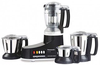 Panasonic 550-Watt Super Mixer Grinder with 4 Jars Tanzania (MX-AC400KTZ, Black)