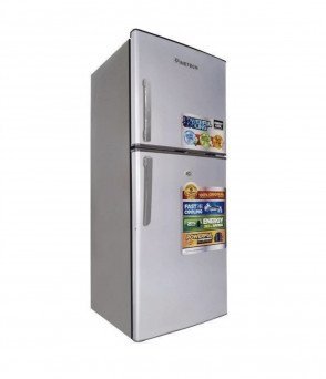 Pinetech Two Doors Refrigerator With Top Freezer 138L ( Silver, PT BCD138)