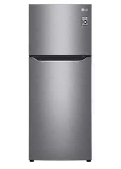 LG 234L Double Door Refrigerator, Top Freezer, Multi Air Flow, Inverter Compressor Silver - GL-C252SLBB