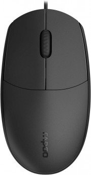 RAPOO N100 Wired Mouse Tanzania – Corded USB Mouse for Mac or Windows PC Laptop/Desktop, for Right or Left Hand Use, Black