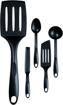 TEFAL Bienvenue Set of 5 (Ladle, angle spatula, long spatula, pancake spatula, large spoon), K001A504 Tanzania