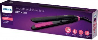 PHILIPS StraightCare Essential ThermoProtect straightener, Black/Pink. BHS375/03 Tanzania
