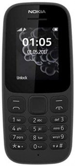 Nokia 105 Tanzania  Mobile Phone, Less than 512 MB Single SIM Black