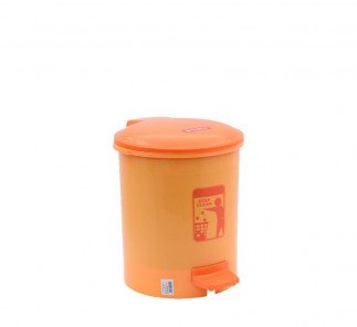 Lionstar Dustbin Round Step 10L C-11, Orange