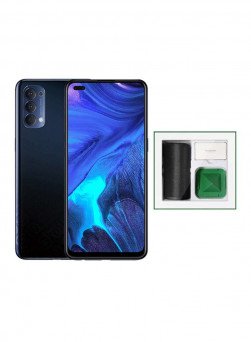 OPPO Reno 4 Tanzania, Dual SIM, 8GB RAM 128GB Storage  4G LTE - Space Black