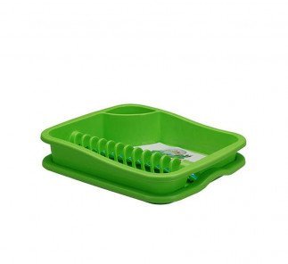 Lionstar Dish Rack 430x374MM With Tray Mistry A-26, Green