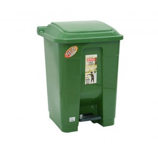 Lionstar Dustbin 50L w/Pedal Gomi C-72, Green