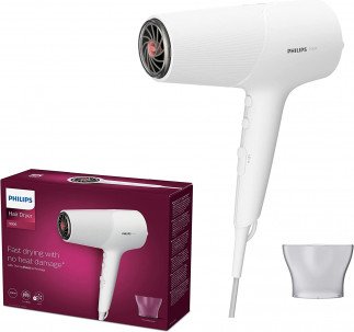 Philips Hair Dryer Series 5000 with ThermoProtect Technology BHD500/00 Tanzania, Metallic White