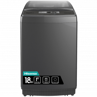 Hisense Washing Machine Automatic Top Loader 18kg Titanium -WTY1802T