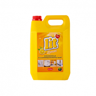 LIT 5L Cleaner & Disinfectant Lemon (Pack of 4)