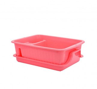 Lionstar Dish Rack 1L With Tray A-7 pink (Beseni La Vyombo)