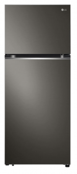 LG Refrigerator 395L Double Door Smart Inverter, Multi Air Flow, Energy Efficient Black Steel, GN-B392PXGB