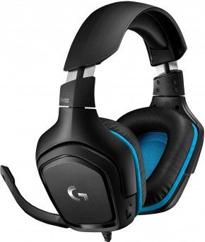 Logitech G432 Wired Gaming Headset, 7.1 Surround Sound, DTS Headphone:X 2.0, 50 mm Audio Drivers, USB and 3.5 mm Audio Jack, Flip-to-Mute Mic, Lightweight, PC/Mac/Xbox One/PS4/Nintendo Switch 981-000770 Tanzania - Black