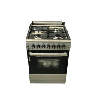 Delta Cooker 3 Gas Burners + 1 Electric Plate, Electric Oven & Grill, 60x60cm - DGC-6031.BS