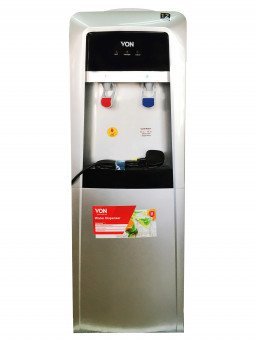 Von Hotpoint Water Dispenser With Storage Cabinet Hot and Cold Water Tanzania (Silver, VADA2210S)