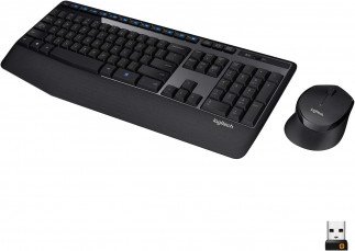 Logitech MK345 Wireless Keyboard and Mouse Combo, Full-Sized Keyboard with Palm Rest, QWERTY US International Layout  920-006489 Tanzania
