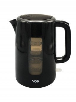 VON Hotpoint Kettle 2.5L Corded 2200w Tanzania (Black, VSKL25CDX)