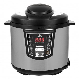 evvoli 9-in-1 Multi-Use Programmable Pressure Cooker Tanzania, 6L 1000W Digital LED Display, EVKA-PC6009B | Pressure Cooker Nzuri, Zinapika Aina Mbalimbali