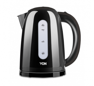 Von VSKL17MNK Cordless kettle, 1.7L - Black