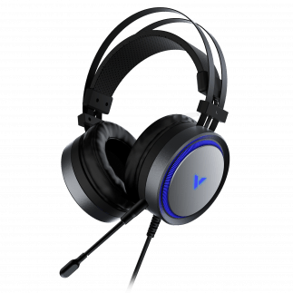 Rapoo VPRO VH530 Gaming Headset 7.1 Surround Sound Over Ear Noise Cancelling Microphone LED Multi-Colour Lighting System Black.