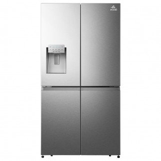 evvoli 780 Litres French Door Refrigerator With Ice maker and Water Dispenser, Digital Inverter Technology Tanzania (Silver, EVRFH-F585HSS)