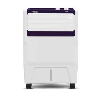 Hindware Snowcrest CLEFT Personal Air Cooler 17L With Ice Chamber, Honeycomb Pad & Complete Shut Louvers (White & Blue).