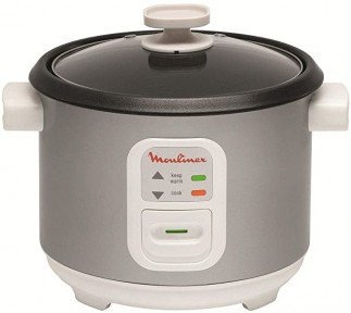 Moulinex 10 Cups Rice Cooker Tanzania - (Grey, MK111E27, Aluminium)