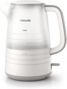 Philips Daily Collection Kettle, Plastic, 2200 W, 1.5 liters Tanzania  (White, HD9334)