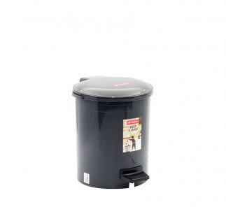 Lionstar Dustbin Round Step 10L C-11, Dark Grey