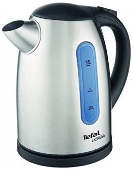 Tefal Kettle , 1.7 Liter,  electric kettle Tanzania, 2500-3000 Watts, silver color, stainless steel, KI170D42 | BIRIKA LA CHAI
