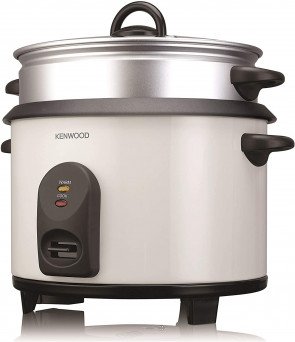 Kenwood 2 in 1 Non-Stick Rice Cooker with Steamer, White, 2.5 Litre, RCM680 Tanzania