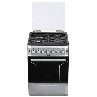 Von HotPoint Cooker 3 Gas and 1 Electric Burner Tanzania (White, FS6SL31E2.SI) | MAJIKO YA GESI VON HOTPOINT