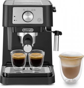 De'Longhi Stilosa EC260.BK, Traditional barista Pump Espresso Coffee Machine, 2 cups, Black