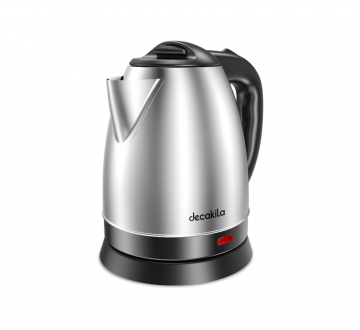 Decakila Kettle 1.5L Electric Jug 1800W Stainless Steel With Water Gauge Boil Dry Protection With Working Light KEKT002B